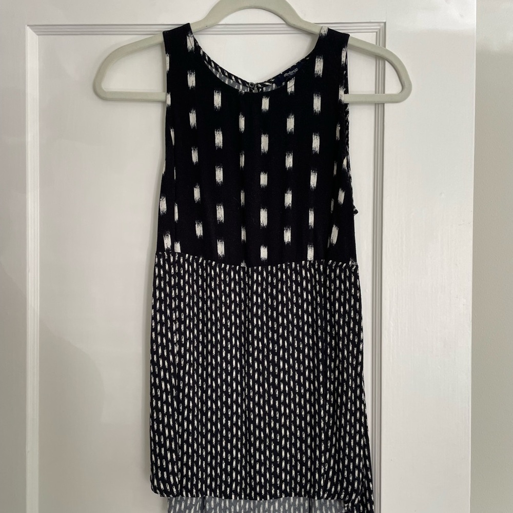Black and White Patterned Top